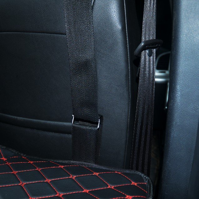 Affordable Universal Diamond Car Bed - Non-Inflatable Black and Red Stitching Luxury Leather Diamond Car Bed Mattress Affordable Universal Diamond Car Bed - Non-Inflatable Black and Red Stitching Luxury Leather Diamond Car Bed Mattress