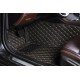 Affordable Black and Yellow Stitching Luxury Leather Diamond Car Mats Affordable Black and Yellow Stitching Luxury Leather Diamond Car Mats