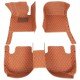 Affordable Brown Luxury Leather Diamond Car Floor Mats Affordable Brown Luxury Leather Diamond Car Floor Mats