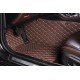 Affordable Dark Brown Luxury Leather Diamond Car Floor Mats Affordable Dark Brown Luxury Leather Diamond Car Floor Mats