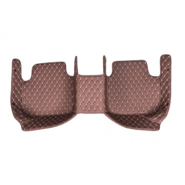 Affordable Dark Brown Luxury Leather Diamond Car Floor Mats Affordable Dark Brown Luxury Leather Diamond Car Floor Mats