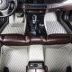 Affordable Grey Luxury Leather Diamond Car Floor Mats