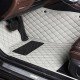 Affordable Grey Luxury Leather Diamond Car Floor Mats