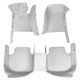 Affordable Grey Luxury Leather Diamond Car Floor Mats