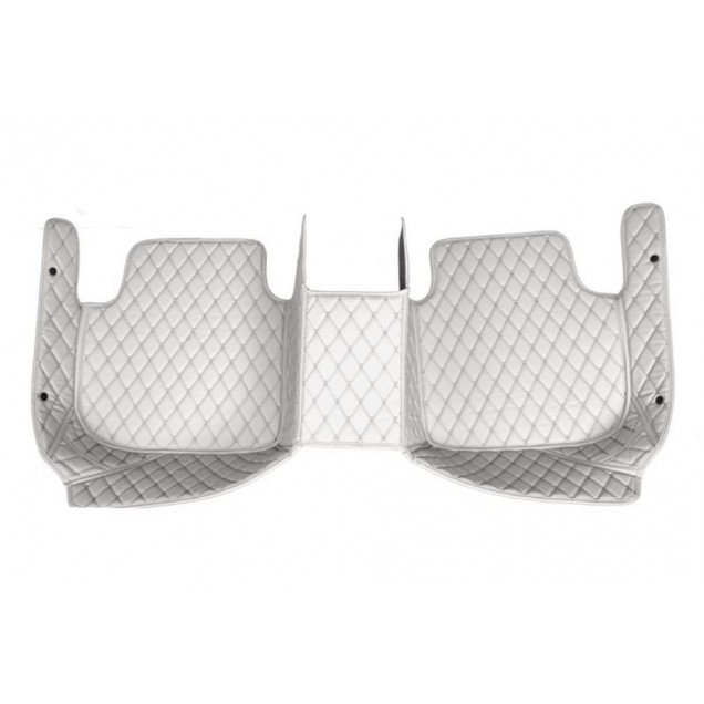 Affordable Grey Luxury Leather Diamond Car Floor Mats
