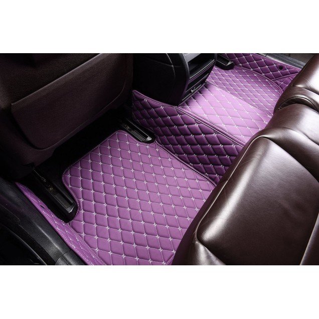 Affordable Purple Luxury Leather Diamond Car Floor Mats Affordable Purple Luxury Leather Diamond Car Floor Mats