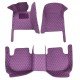 Affordable Purple Luxury Leather Diamond Car Floor Mats Affordable Purple Luxury Leather Diamond Car Floor Mats