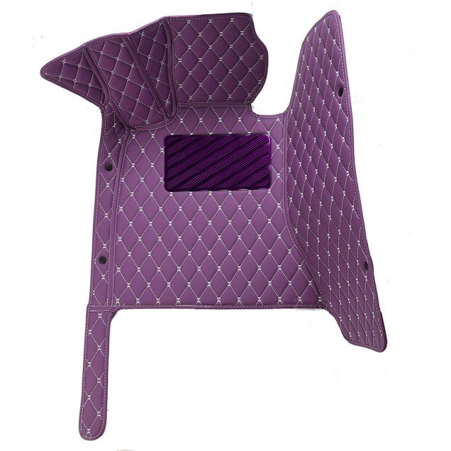 Affordable Purple Luxury Leather Diamond Car Floor Mats Affordable Purple Luxury Leather Diamond Car Floor Mats