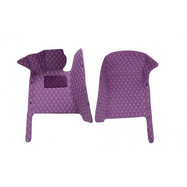 Affordable Purple Luxury Leather Diamond Car Floor Mats Affordable Purple Luxury Leather Diamond Car Floor Mats