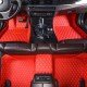 Affordable Red Luxury Leather Diamond Car Floor Mats Affordable Red Luxury Leather Diamond Car Floor Mats