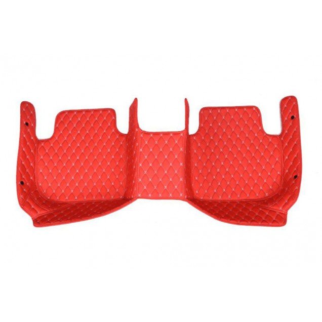 Affordable Red Luxury Leather Diamond Car Floor Mats Affordable Red Luxury Leather Diamond Car Floor Mats