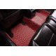 Affordable Wine Red Luxury Leather Diamond Car Floor Mats