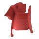 Affordable Wine Red Luxury Leather Diamond Car Floor Mats
