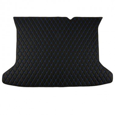 Affordable Black and Blue Stitching Luxury Leather Diamond Trunk Base Mats
