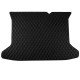 Affordable Black and Black Stitching Luxury Leather Diamond Trunk Base Mats