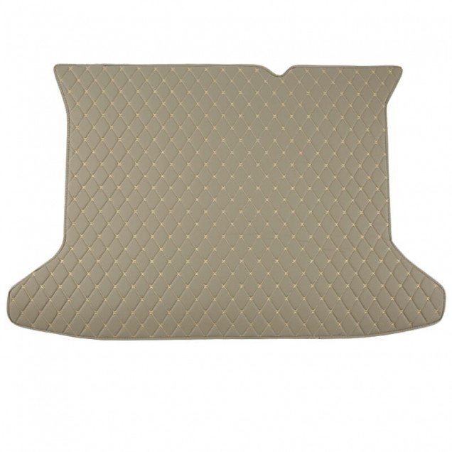 Affordable Grey Luxury Leather Diamond Trunk Base Mats