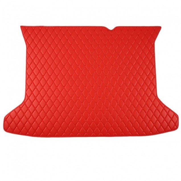 Affordable Red Luxury Leather Diamond Trunk Base Mats Affordable Red Luxury Leather Diamond Trunk Base Mats