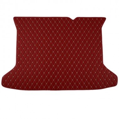 Affordable Wine Red Luxury Leather Diamond Trunk Base Mats