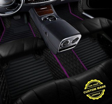 Affordable Purple Hybrid Line Series Premium Car Floor Mats