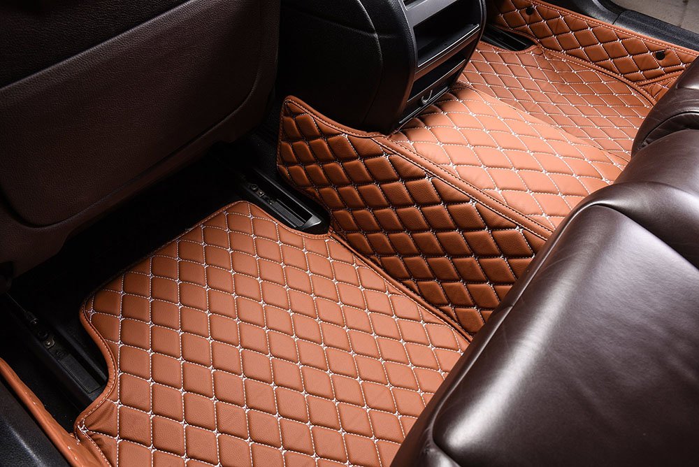 Affordable Brown Custom Diamond Car Mats