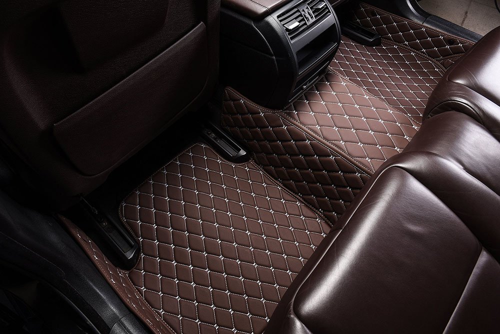 Affordable Dark Brown Custom Diamond Car Mats