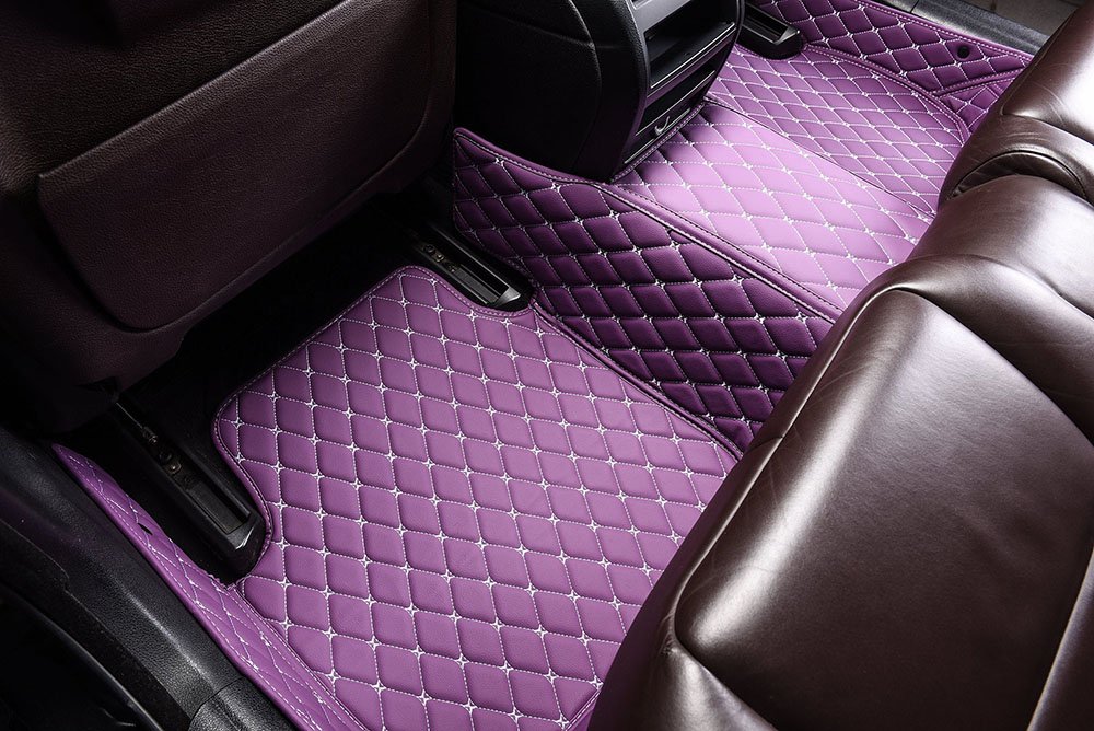 Affordable Purple Custom Diamond Car Mats