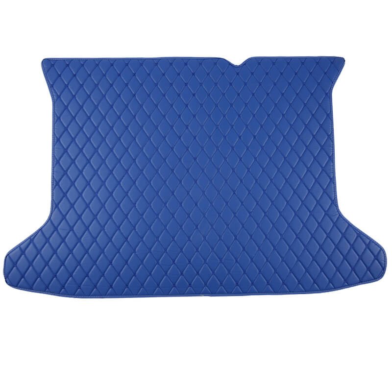 Affordable Blue Luxury Leather Diamond Trunk Base Mats